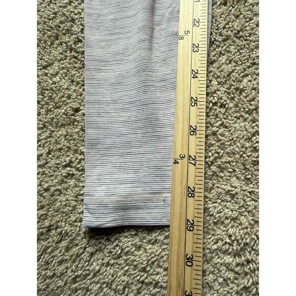 Lululemon Wunder Under High Rise Tight Leggings 29" Luxtreme Gray Striped Sz 6 - Picture 10 of 10